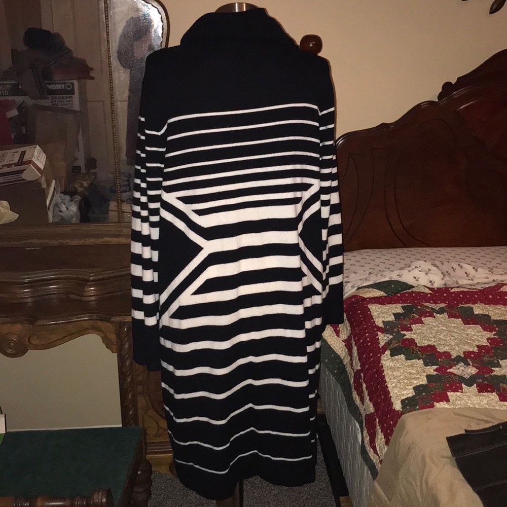 Black and white sweater